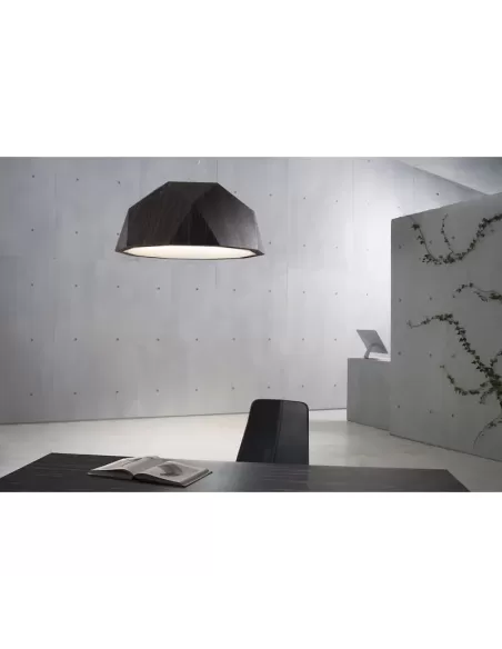 Fabbian d81a0148 crio suspension small dark ebony d 57.2 cm e27 5x18w