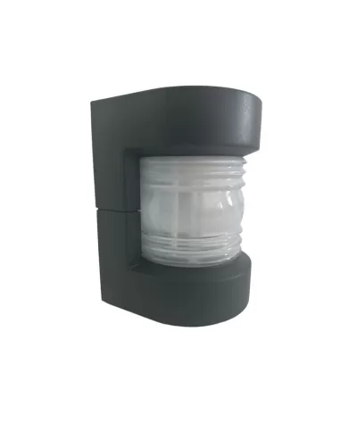 Bega 2877 Wandleuchte 100 W E27 IP55 Schwarz mit optischer Linse 28 x 20 x 20 cm (HxBxT)