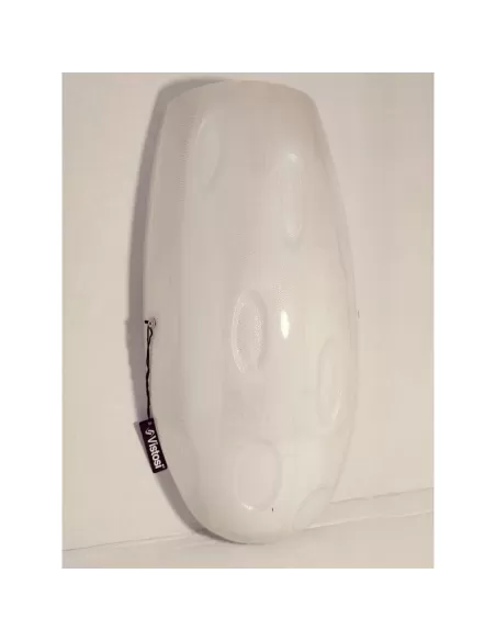 Vistosi marble'wall lamp white/silver/nickel glass 1x70w e27