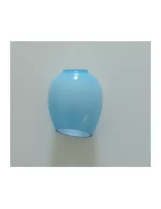 Tulip wall light brass pastel blue glass 1x50w 230v//12v