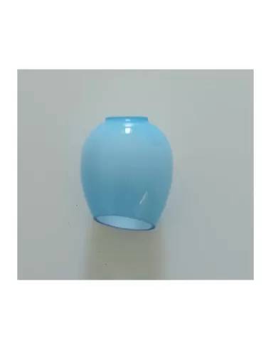 Tulip wall light brass pastel blue glass 1x50w 230v//12v