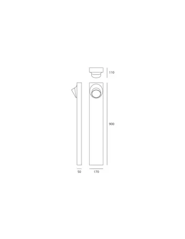 Artemide T081100 Ciclope terra led h 90cm