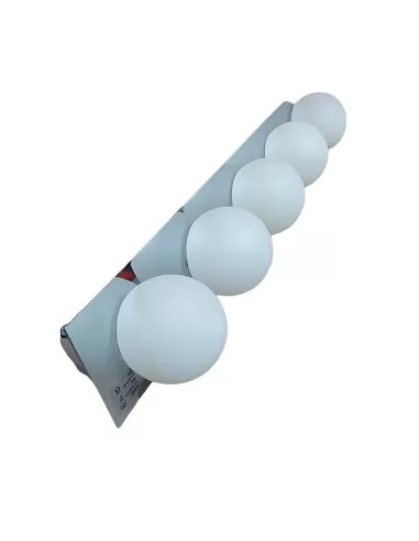 Rossini a 4510-5 wall lamp chromed steel 5x40w g9 with glass