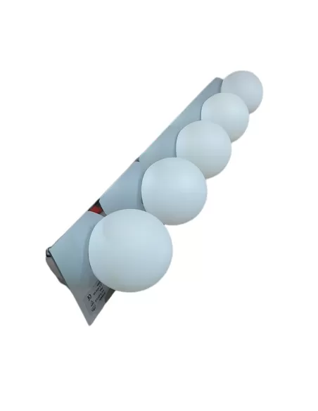 Rossini a 4510-5 lampada da parete acciaio cromato 5x40w g9 con vetri