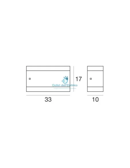 Linea light 4504 crystal appl v plate 1xr7s 150w Linea light 4504 crystal appl v plate 1xr7s 150w