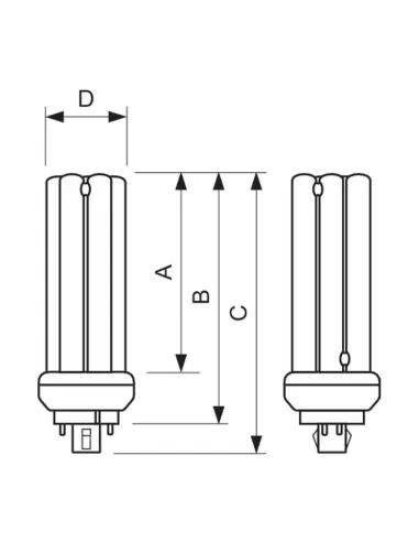 Philips MASTER PL-T TOP Lampe fluorescente 4 broches 32 W GX24q-3 Blanc chaud