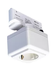 Slv 145701 Prise de rail Eutrac blanche