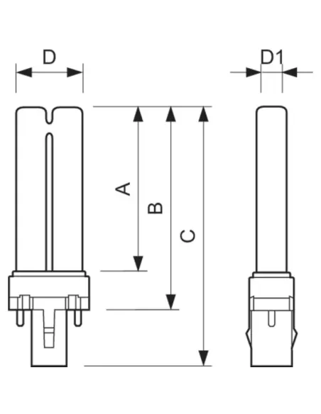 Philips PL-S Leuchtstofflampe 8,6 W G23 Blau