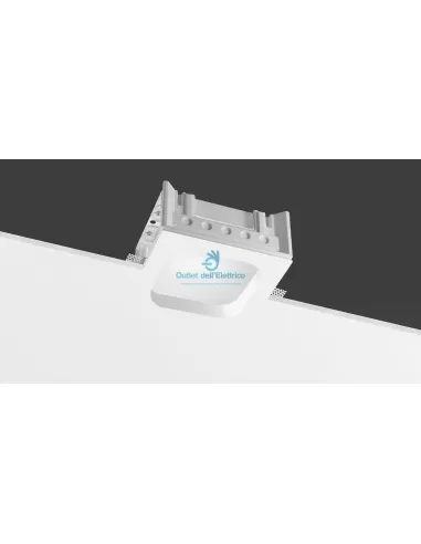 Buzzi & Buzzi 6177.00 Spot encastré carré Zoom 2x42W blanc