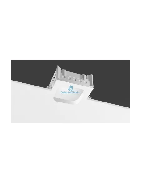 Buzzi & Buzzi 6177.00 Spot encastré carré Zoom 2x42W blanc