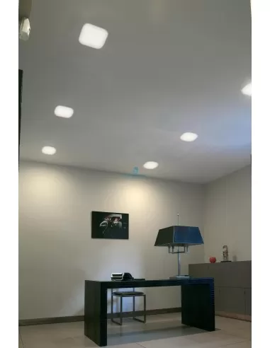 Buzzi & Buzzi 6177.00 Zoom incasso quadro 2x42w bianco