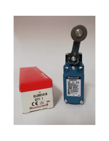 Interrupteur de fin de course à levier à galet Honeywell GLDB01A1B 300 V 10 A NO/NF IP66 UL en thermoplastique