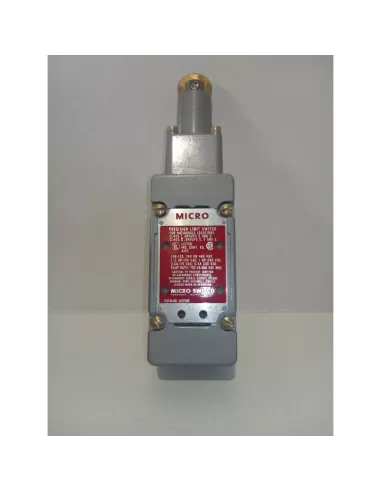Interrupteur de fin de course à plongeur à galet Honeywell 105ml1-e1, 10 A, 120-480 Vca, homologué UL, antidéflagrant.