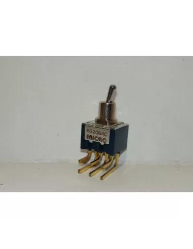 Honeywell 8g2064c micro pulsador 6a 125vac con palanca corta 2 polos on-on ul