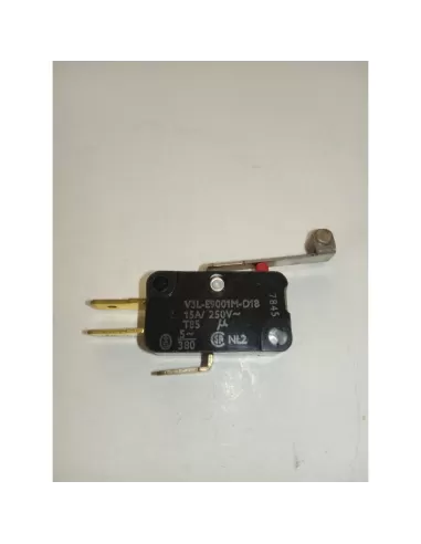 Micro-interrupteur Honeywell V3L-E9001M-D18 15 A 250 V CA sans contact normalement fermé, avec levier et molette métallique