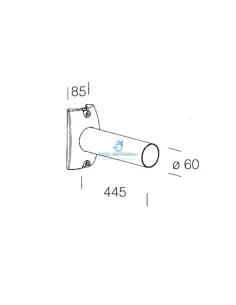 Disano 8012952025743 Brazo 328 l 445mm grafito