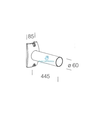 Disano 8012952025743 Brazo 328 l 445mm grafito