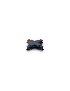 Wiva 41900126 Giunto a x per binario nero