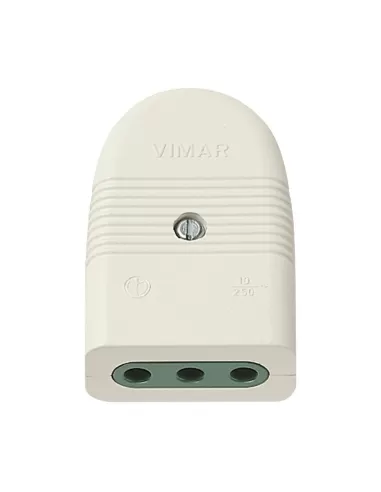 Vimar 01023.B 2P T 10A P11 Douille axiale blanche