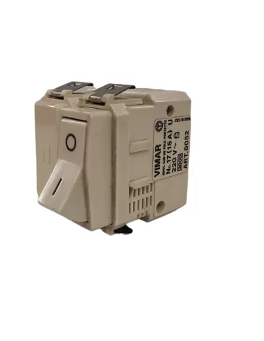 Vimar 08052 8000 Series Magnetothermal Switch 2P 1Prot 15A 220V 3Ka