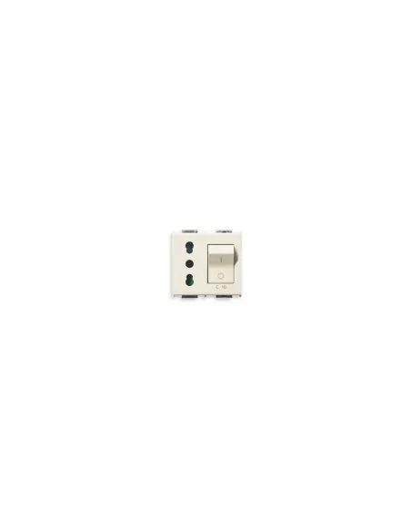 Vimar 08441 2P T 16A P17/11 socket with C16 Series 8000 thermal magnetic switch Vimar 08441 2P T 16A P17/11 socket with C16 Series 8000 thermal magnetic switch