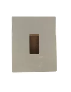 Vimar 08605.A 1-Module Resin Snap-On Plate, Ivory, 8000 Series