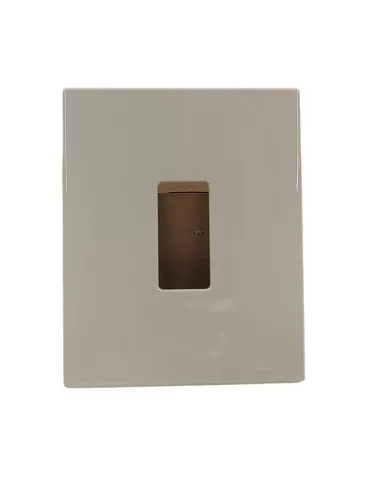 Vimar 08605.A 1-Module Resin Snap-On Plate, Ivory, 8000 Series