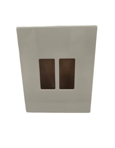 Vimar 08606.A Série 8000 Plaque à 2 modules en résine, couleur ivoire