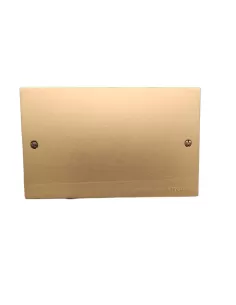 Vimar 08660.BR Tapa de Caja de Aluminio Serie 8000 3 Módulos con Broche Bronce