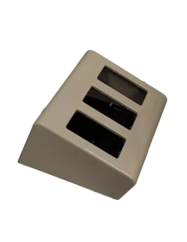 Vimar 09933 3-Module Tilted Table Box, 50mm Depth, Ivory