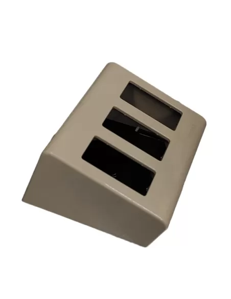 Vimar 09933 Boîte de rangement inclinable à 3 modules, profondeur 50 mm, ivoire