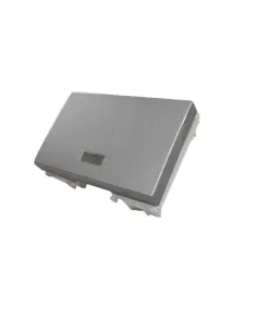 Vimar 14028.SL Plana Pulsador 3 módulos Difusor Plata