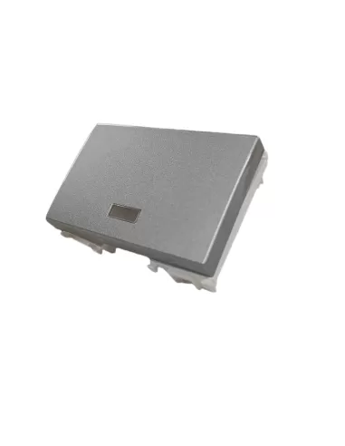 Vimar 14028.SL Plana Button 3 modules Haut-parleur argenté