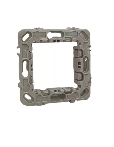 Vimar Plana 14603.G Soporte de 2 módulos sin tornillos Int71 Gris