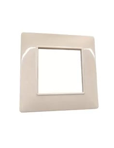 Vimar 14642.06 Plana Plate 2 Module, weißer Granit 2