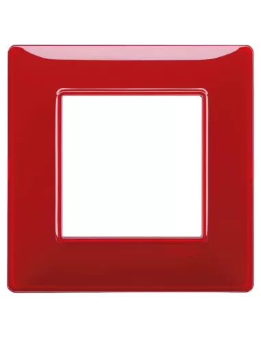 Vimar 14642.51 Placa Plana 2 Módulos Reflex Rubí