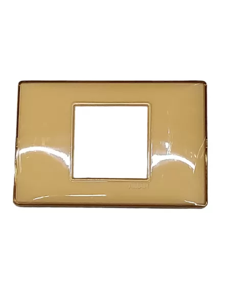 Placa central Vimar Plana 14652.43 Reflex Ámbar de 2 módulos