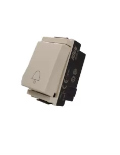 Vimar 16080.CB 1P N° 10A Bouton de sonnette Blanc