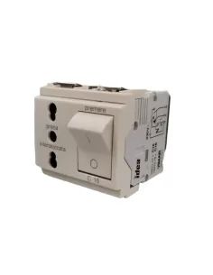 Vimar 16273.16.B Idea Prise à emboîtement 2P 2 modules Blanc