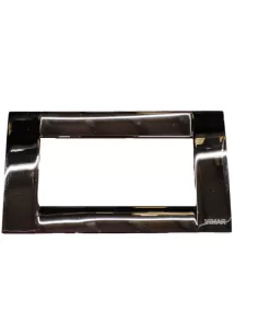 Vimar Idea 16734.31 Plaque Classique 4 Modules Chrome Noir