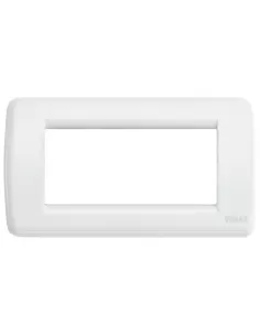 Vimar Idea 16754.01 Rond�-Platte, 4 Module, Weiß