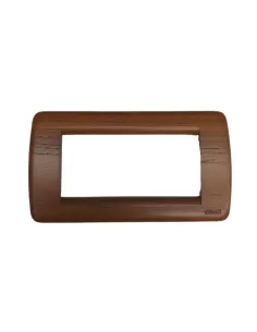 Vimar Idea 16754.57 Round Plate 4 Modules Teak