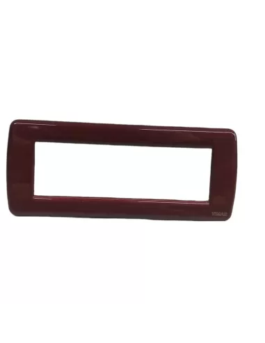 Vimar Idea 16756.25 Round Plate 6 Modules Bordeaux Metal