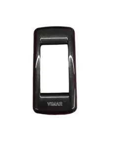 Vimar Idea 16783.23 Plaque ronde 1 module Montage sur panneau Anthracite métallique