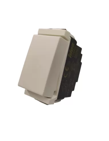 Onduleur Vimar 17005.B Idea à module étroit 1P 16Ax Blanc, compatible uniquement avec les supports à 2 modules