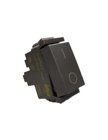 Vimar 17007 Idea Modulo Conmutador Estrecho 2P 16Ax Gris compatible solo con soportes de 2 módulos