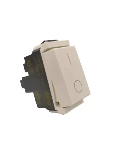 Vimar 17007.B Idea Modulo Conmutador Estrecho 2P 16Ax Blanco compatible solo con soportes de 2 módulos