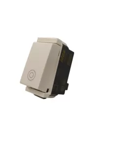 Bouton-poussoir Vimar 17010.B Idea pour module étroit, 1P, n° 10A, blanc générique, compatible uniquement avec les supports à 2 