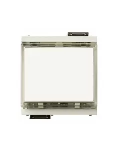 Vimar 17020.B Idea Narrow Module Nameplate Button 1P No 10A 12-24V White compatible only with 2 module supports