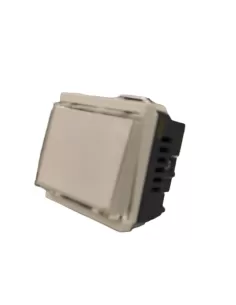 Vimar 17020.B Idea Modulo Stretto Pulsante Targhetta Portanome 1P No 10A 12-24V Bianco compatibile solo con supporti 2 moduli 2